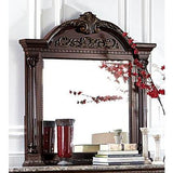 Homelegance Russian Hill Beveled Mirror In Cherry