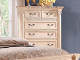 Homelegance Russian Hill Chest With Faux Marble Top In Antique White