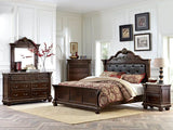 Homelegance Russian Hill Chest With Faux Marble Top In Cherry