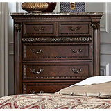 Homelegance Russian Hill Chest With Faux Marble Top In Cherry