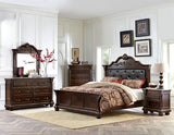 Homelegance Russian Hill Dresser With Faux Marble Top In Cherry