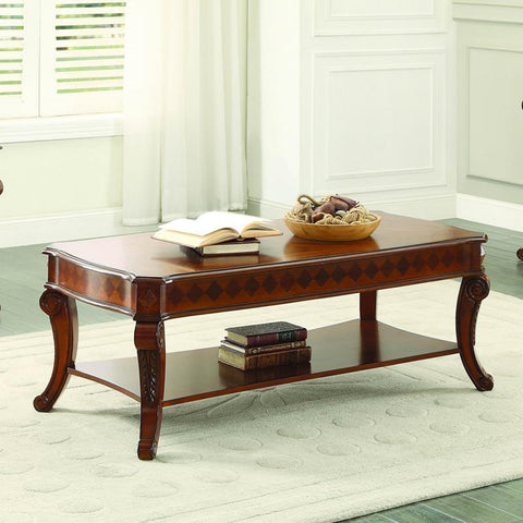 Homelegance Rutherford Cocktail Table in Cherry