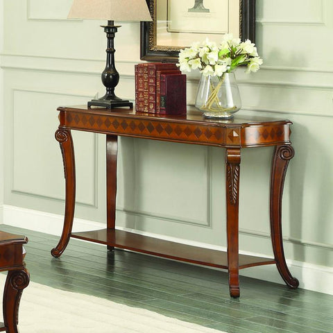 Homelegance Rutherford Sofa Table in Cherry