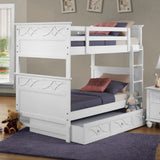 Homelegance Sanibel Twin over Twin Bunk Bed in White