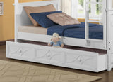 Homelegance Sanibel Twin over Twin Bunk Bed w/ Trundle in White