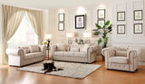 Homelegance Savonburg Love Seat & Sofa In Polyester