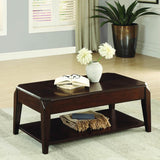 Homelegance Sikeston 2 Piece Coffee Table Set in Cherry