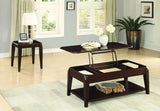Homelegance Sikeston 2 Piece Coffee Table Set in Cherry