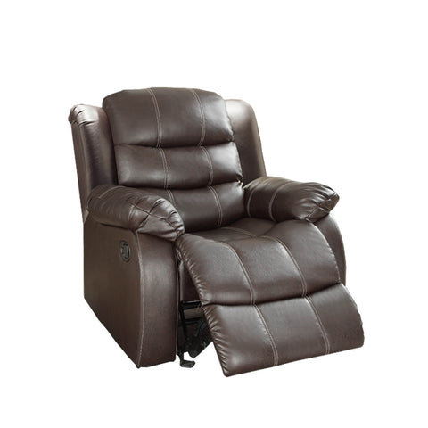 Homelegance Smithee Glider Reclining Chair in Brown Microfiber