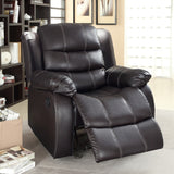 Homelegance Smithee Glider Reclining Chair in Brown Microfiber