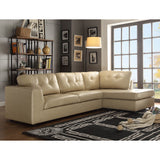 Homelegance Springer 2 Piece Living Room Set in Taupe Leather