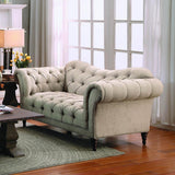 Homelegance St. Claire 3 Piece Living Room Set in Brown Fabric