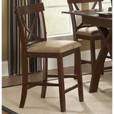 Homelegance Sunbelt Upholstered Counter Height Chair in Espresso
