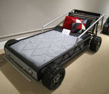 Homelegance Track Twin Race Car Bed in Silver