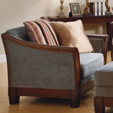 Homelegance Trenton Arm Chair in Grey Velvet