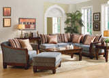 Homelegance Trenton Sectional Sofa in Grey Velvet