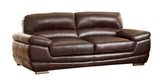 Homelegance Triplett Three Piece Sofa Set In Dark Brown Airehyde