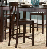 Homelegance Tully 5 Piece Counter Dining Room Set in Warm Cherry