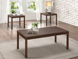 Homelegance Turia 3Pc Occasional Table, Melamine In Cool Brown