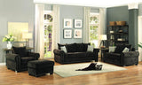 Homelegance Wandal 2 Piece Living Room Set in Chocolate Chenille