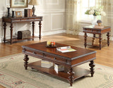 Homelegance Westfeldt 2 Drawer Sofa Table in Rich Cherry