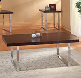 Homelegance Whistling Straits 3 Piece Coffee Table Set w/ Nickel Legs