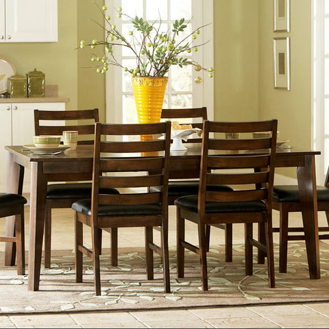 Homelegance Wilder Rectangular Extension Dining Table in Medium Brown