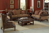 Homelegance Winnfield Sofa in Fabric & Leather