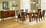 Homelegance Wolfe Rectangular Dining Table in Medium Brown