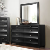 Homelegance Zandra 6 Drawer Dresser in Pearl Black