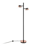 Hudson & Canal Jex Copper and Black Floor Lamp