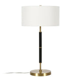 Hudson & Canal Simone Brass finish and black Table Lamp
