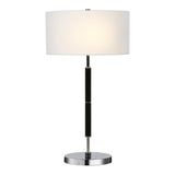 Hudson & Canal Simone Polished nickel and black Table Lamp