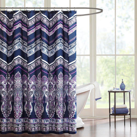 Intelligent Design Adley Shower Curtain 72x72"