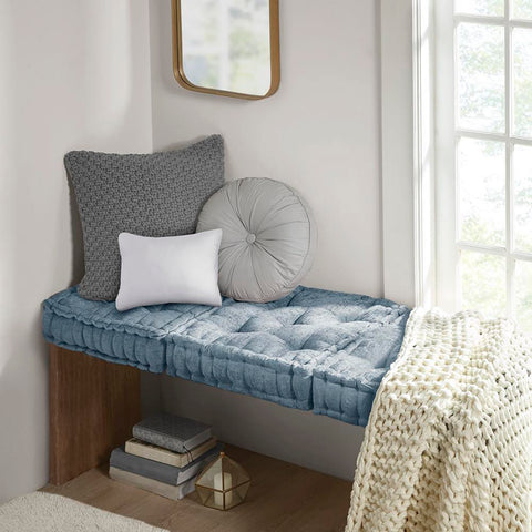 Intelligent Design Azza Poly Chenille Square Floor Pillow Cushion 20x20"