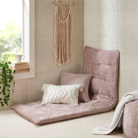 Intelligent Design Edelia Poly Chenille Lounge Floor Pillow Cushion 27" x 74"