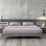 J&M Furniture Braga Platform Bed in Grey Lacquer