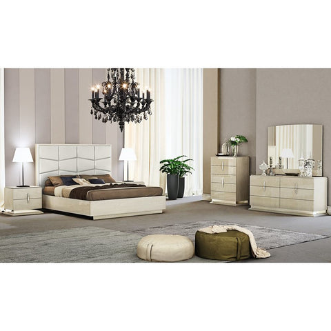 J&M Furniture Chiara Upholstered Platform Bed
