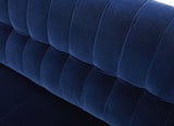 J&M Furniture Deco Chair in Blue Fabric