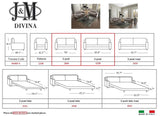J&M Furniture Divina Sofa in Taupe Fabric