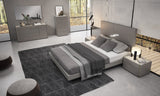 J&M Furniture Faro Platform Bed in Grey