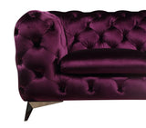 J&M Furniture Glitz Sofa in Purple