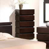 J&M Furniture Knotch 3 Piece Platform Bedroom Set in Expresso