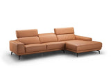 J&M Furniture Lima Sectional Right Hand Facing Chiase in Peru Orange