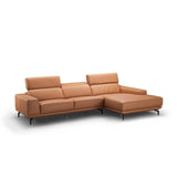 J&M Furniture Lima Sectional Right Hand Facing Chiase in Peru Orange