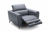 J&M Furniture Lorenzo Chair in Blue Grey