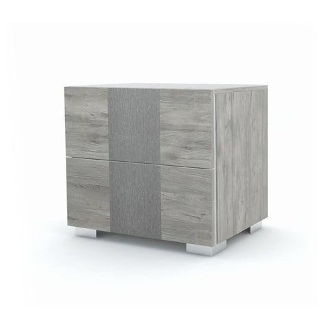 J&M Furniture Luccia Nightstand in Grey