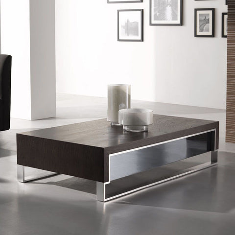 J&M Furniture Modern Coffee Table 888 in Dark Oak