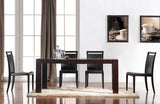 J&M Furniture Modern Dining Chair in Dark Oak