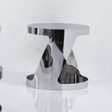 J&M Furniture Modern End Table 931 in Glass & Steel